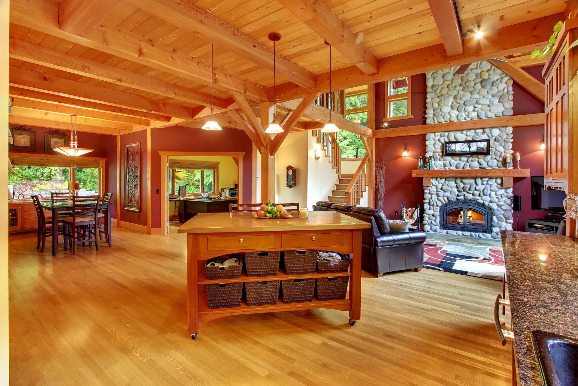 Фото 51 — Деревянные дома: красота природы в интерьере